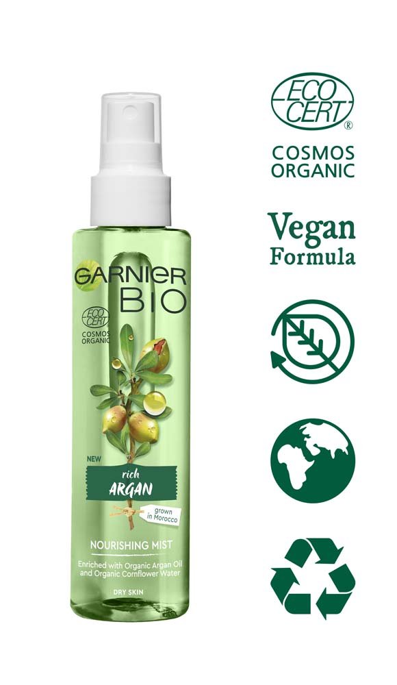 Garnier Bio Argan Mist 150ml certificate
